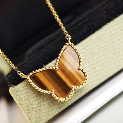 [Love More] TIGER__ EYE BUTTERFLY NECKLACE