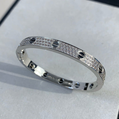 [Love More]LOVE BRACELET 6.1MM DIAMOND-PAVED CERAMIC