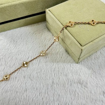 [Love More]CLOVER 6 MOTIF DIAMOND BRACELET
