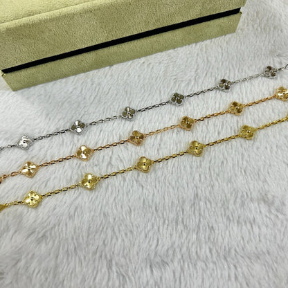 [Love More]CLOVER 6 MOTIF DIAMOND BRACELET