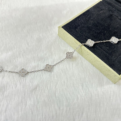 [Love More]CLOVER 6 MOTIF DIAMOND BRACELET