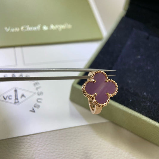 [Love More]CLOVER  PURPLE VIOLET RING