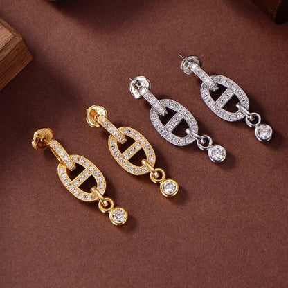 [Love More]HM CHAINE DIAMOND EARRINGS