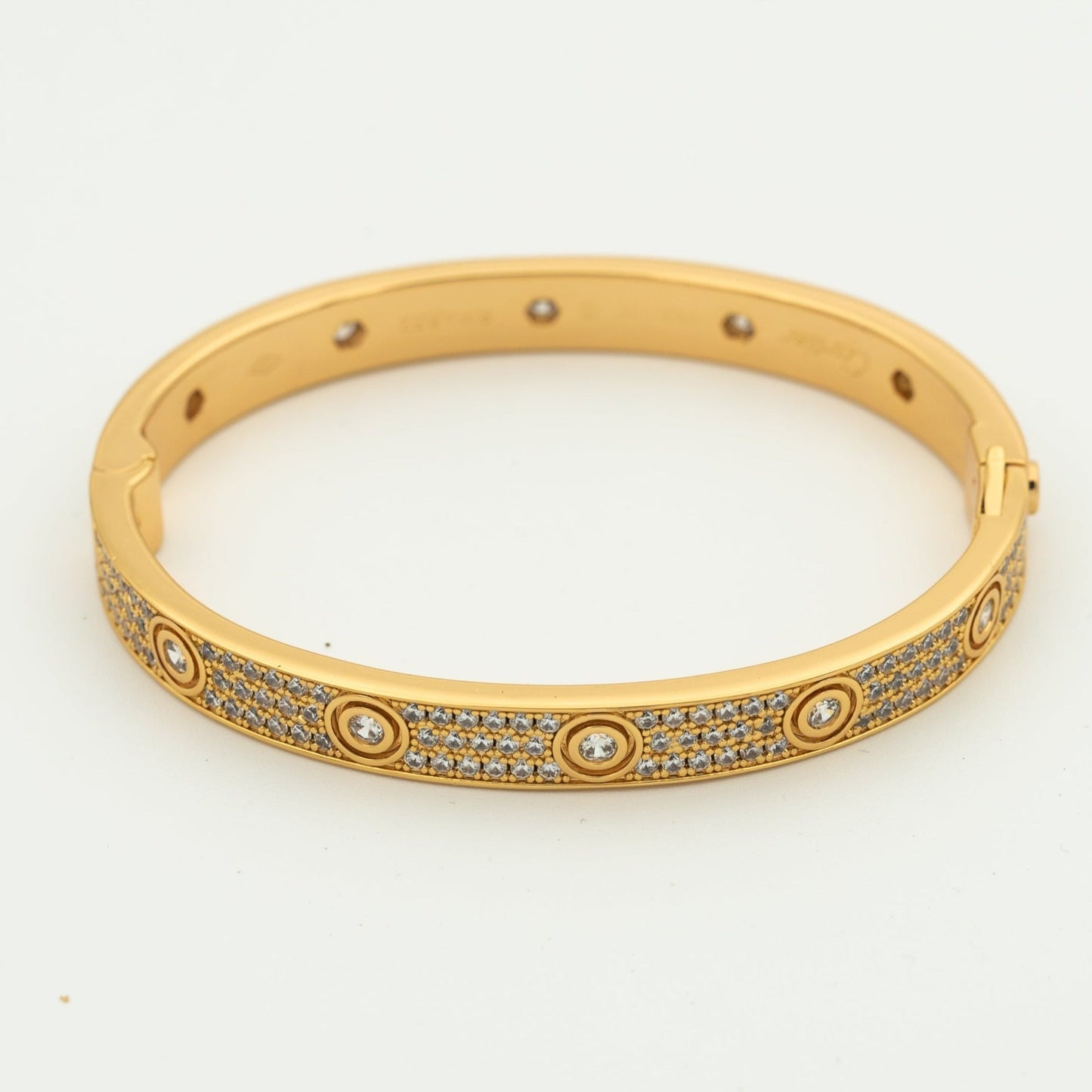 [Love More]LOVE BRACELET 6.1MM DIAMOND-PAVED 10 BIG DIAMONDS