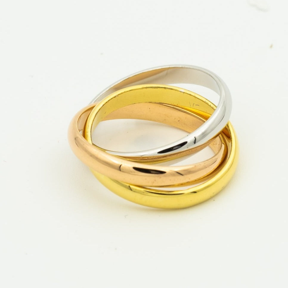 [Love More]TRINITY RING GOLD PINK GOLD SILVER
