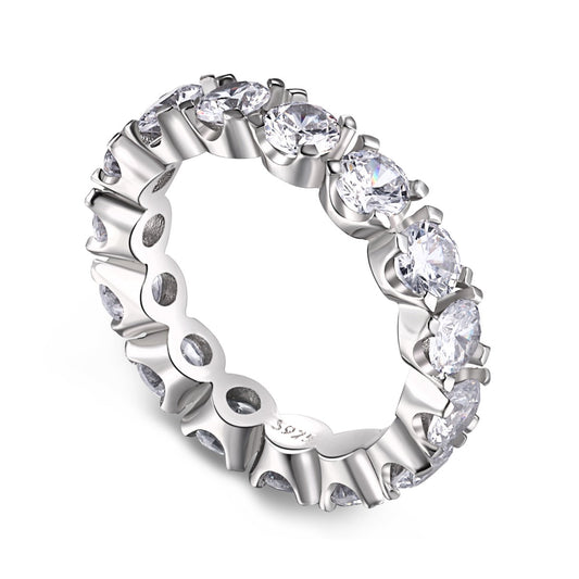 [Love More]Eternity Round Cut Tennis Ring
