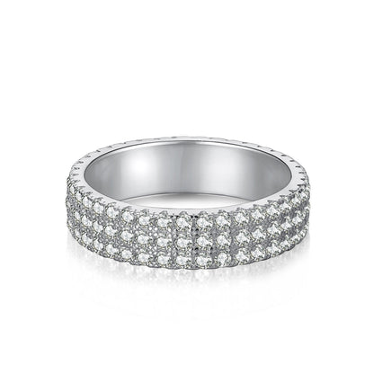 [Love More]Dainty Round Cut Tennis Ring