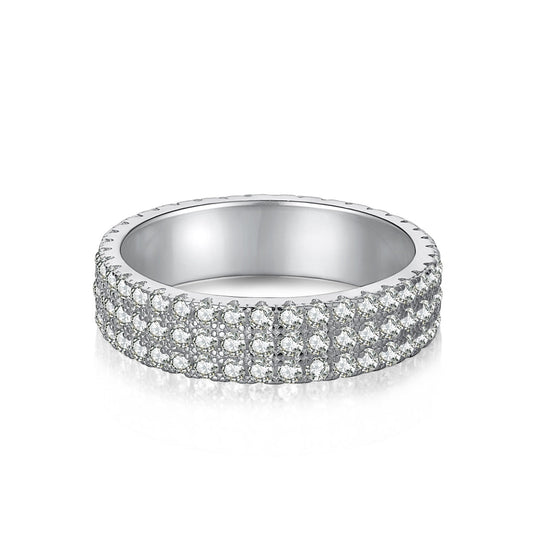 [Love More]Dainty Round Cut Tennis Ring