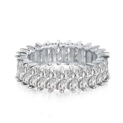 [Love More]Unique Colorful Radiant Cut RIng