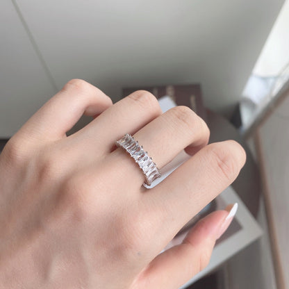 [Love More]Unique Colorful Radiant Cut RIng