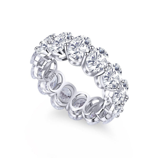 [Love More]Dainty Elongated Cushion Cut Tennis Ring