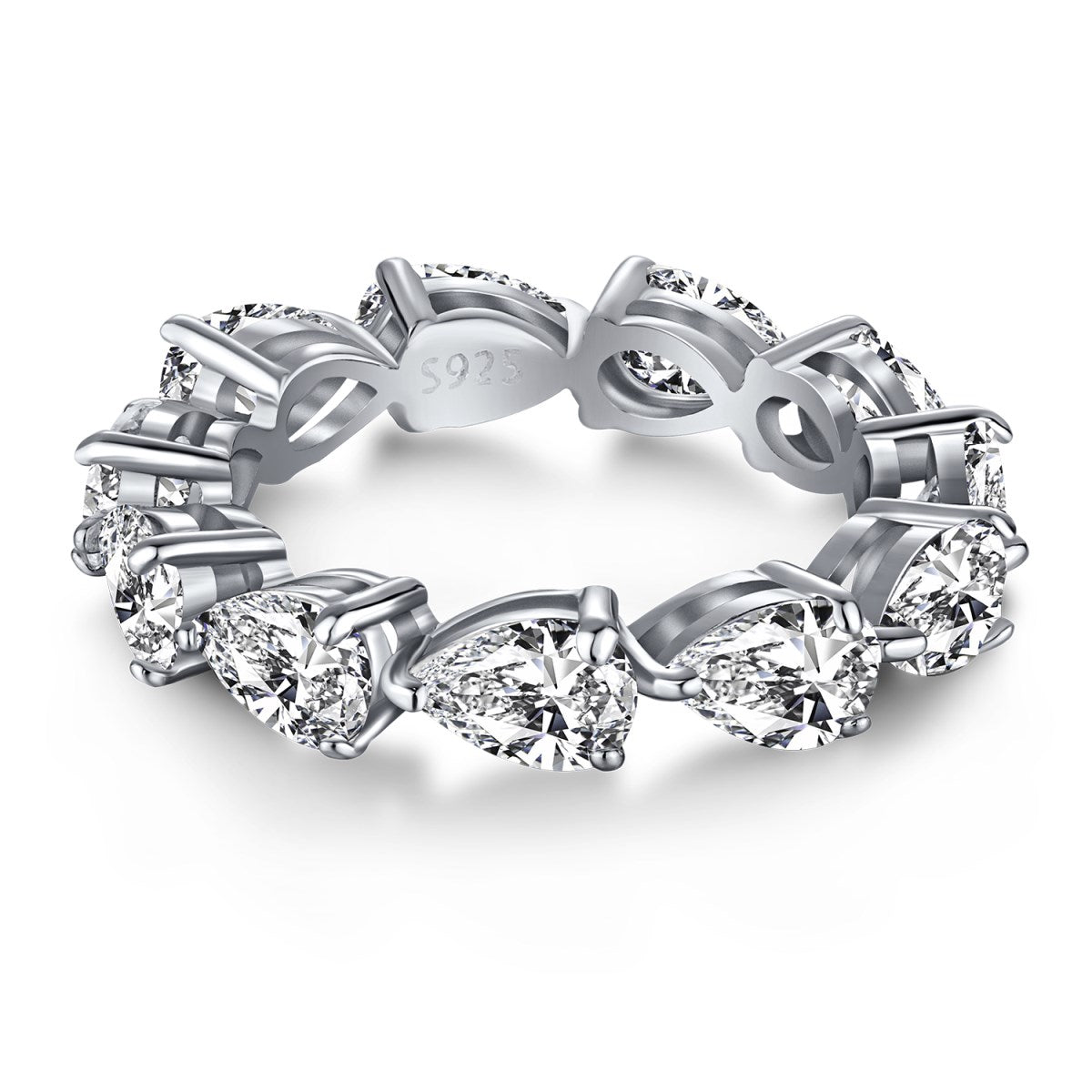 [Love More]Exquisite Pear Cut Tennis Ring