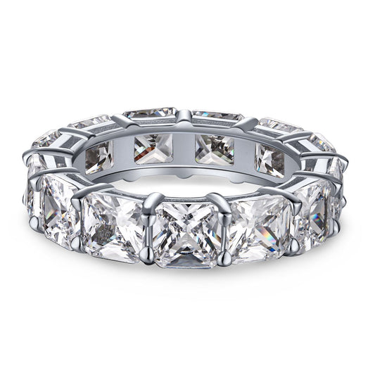 [Love More]Elegant Princess Cut Tennis Ring