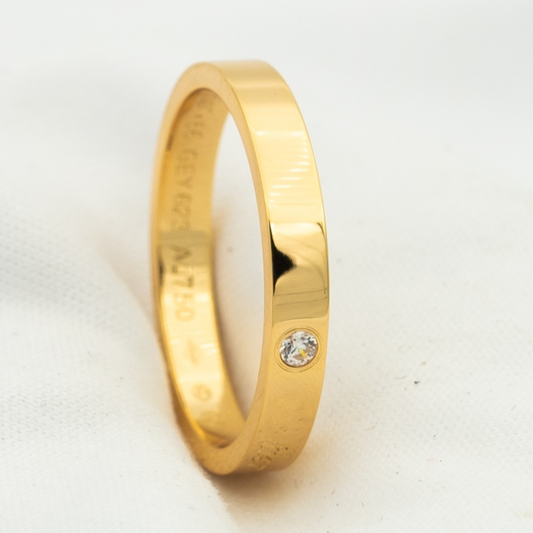 [Love More]LOVE RING 4MM 1 DIAMOND