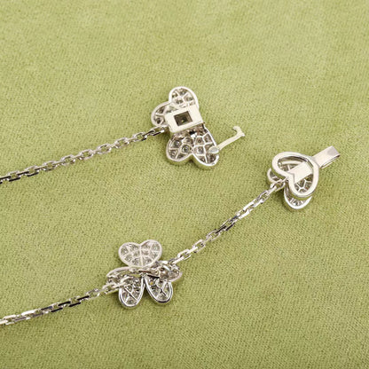 [Love More]FRIVOLE SILVER 9 FLOWERS NECKLACE