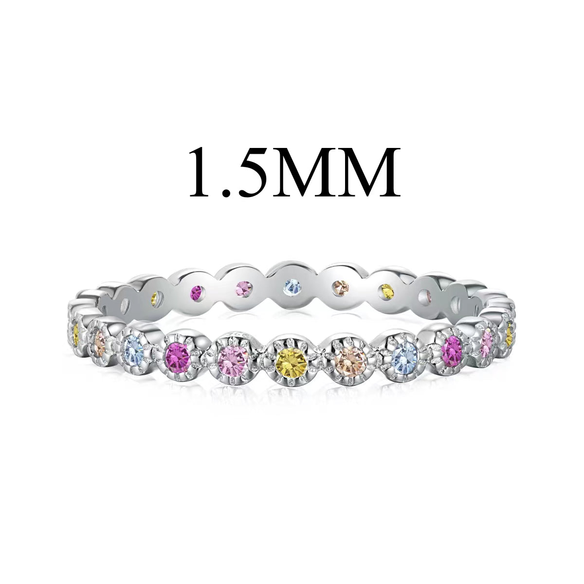 [Love More]Radiant Sparkling Round Cut Daily Ring