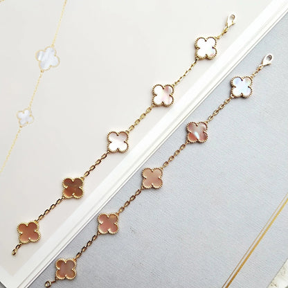 [Love More]CLOVER 5 PINK MOP BRACELET