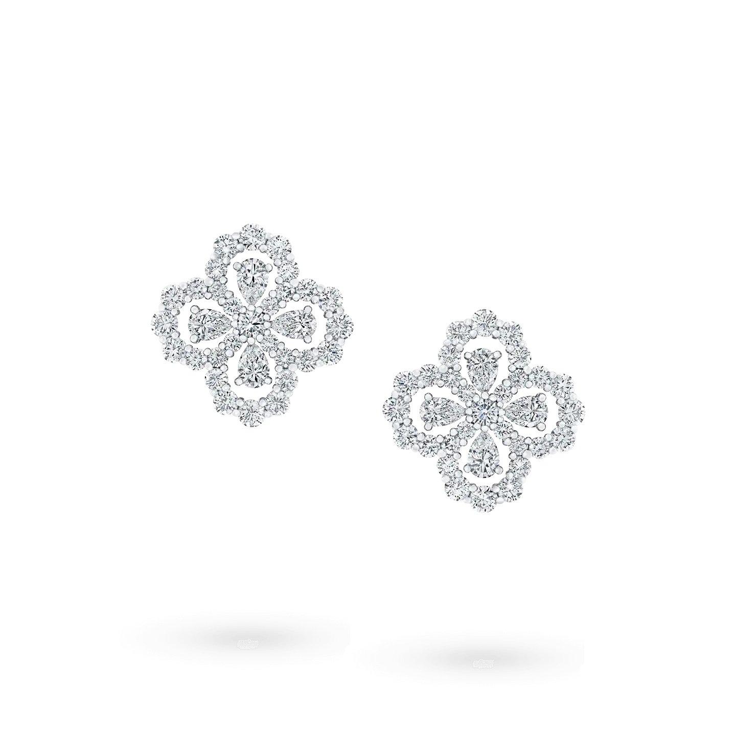 [Love More]LOOP EARRINGS FULL MOTIF DIAMOND 16MM