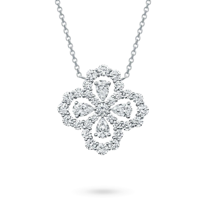 [Love More]LOOP NECKLACE FULL MOTIF DIAMOND 16MM MULTIPLE COLORS