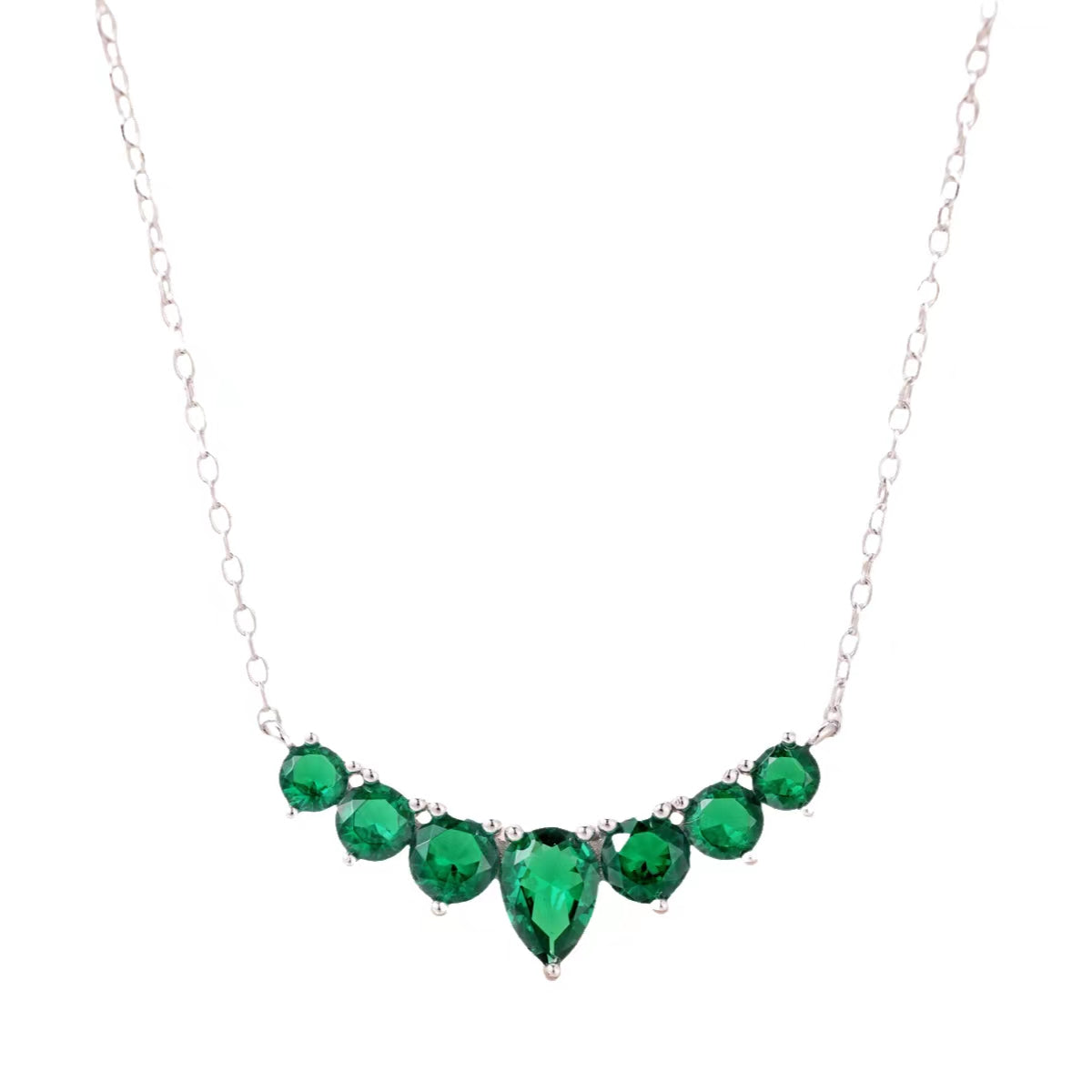 [Love More]Dainty Colorful Heart Necklace