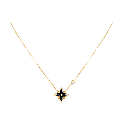 [Love More]STAR BLACK MOP NECKLACE