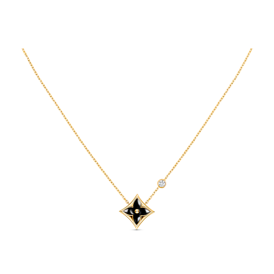 [Love More]STAR BLACK MOP NECKLACE