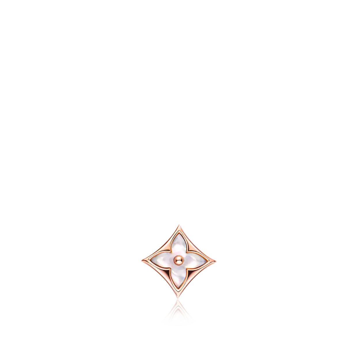 [Love More]STAR MOP PINK GOLD EARRINGS