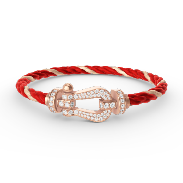[Love More]FORCE LARGE HORSESHOE FULL DIAMOND BRACELET ROSE GOLD
