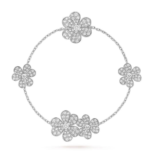 [Love More]FRIVOLE SILVER 5 FLOWERS BRACELET