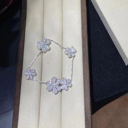 [Love More]FRIVOLE SILVER 5 FLOWERS BRACELET
