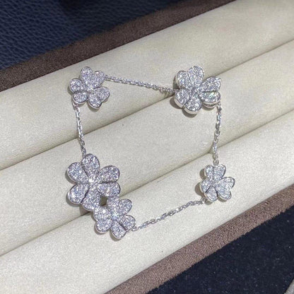 [Love More]FRIVOLE SILVER 5 FLOWERS BRACELET
