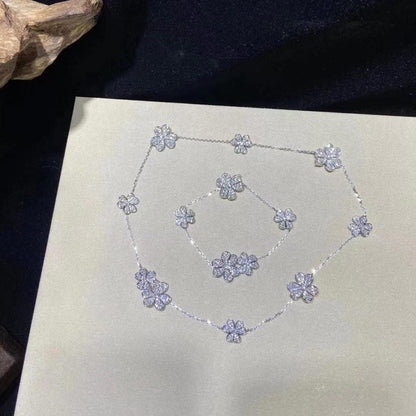 [Love More]FRIVOLE SILVER 5 FLOWERS BRACELET