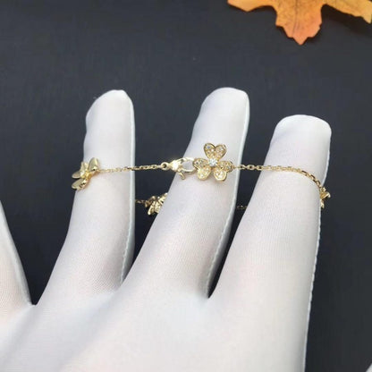 [Love More]FRIVOLE GOLD 5 FLOWERS BRACELET