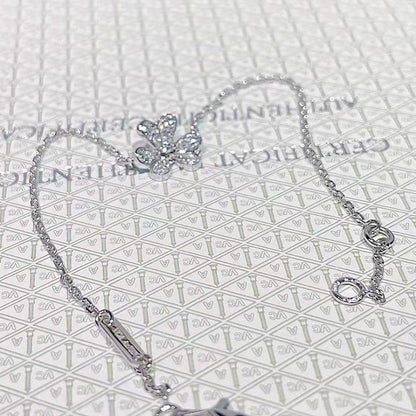 [Love More]FRIVOLE SILVER FLOWER DIAMOND BRACELET