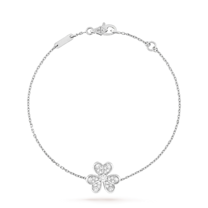 [Love More]FRIVOLE SILVER FLOWER DIAMOND BRACELET